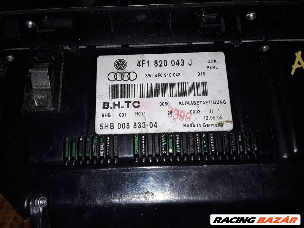 Audi A6 C6 digit klímás fűtéskapcsoló 5. kép