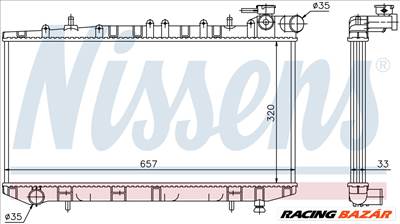 NISSENS 62985 Hűtőradiátor