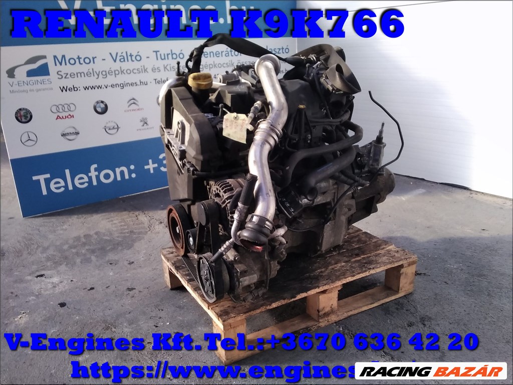 RENAULT K9K 766 bontott motor 1. kép