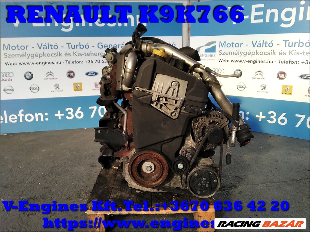 RENAULT K9K 766 bontott motor 3. kép