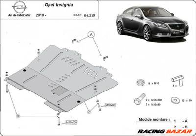 Opel Insignia, 2009-2017 - Motorvédő lemez