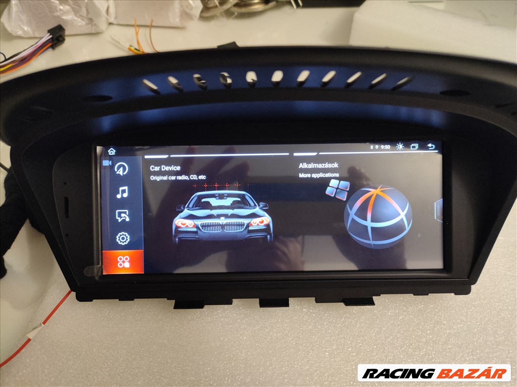 BMW 5 E60, E61, E62, E63, E64 Android Multimédia GPS Navigációs Rádió Tolatókamerával 4. kép