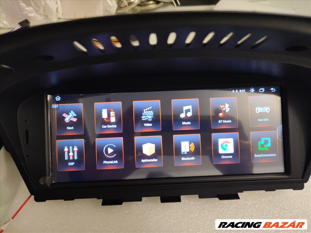 BMW 5 E60, E61, E62, E63, E64 Android Multimédia GPS Navigációs Rádió Tolatókamerával 6. kép