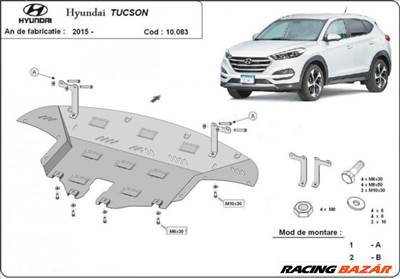 Hyundai Tucson, 2015-2018 - Motorvédő lemez