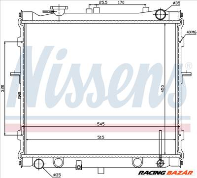 NISSENS 66642 Hűtőradiátor
