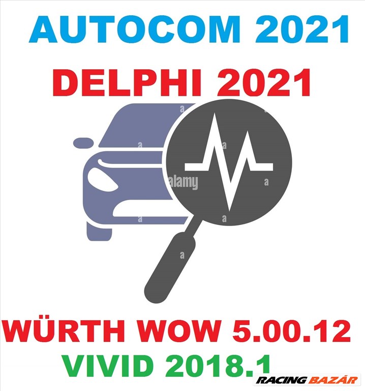 Diagnosztika + laptop - Autocom CDP+ Delphi Ds 150 2021 / Würth WoW 5.00.12 / VIVID 2018 1. kép