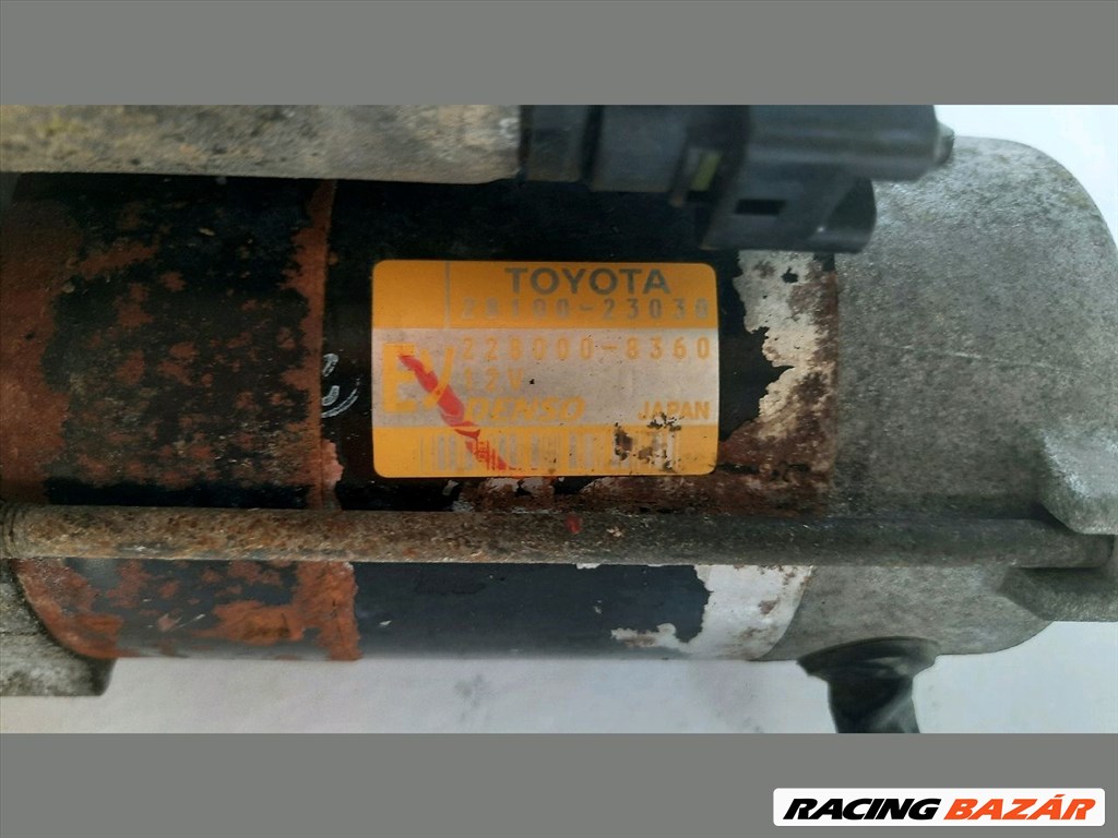 Toyota Yaris (XP10) önindító  2810023030 6. kép