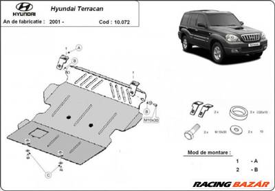 Hyundai Terracan, 2001-2007 - Motorvédő lemez