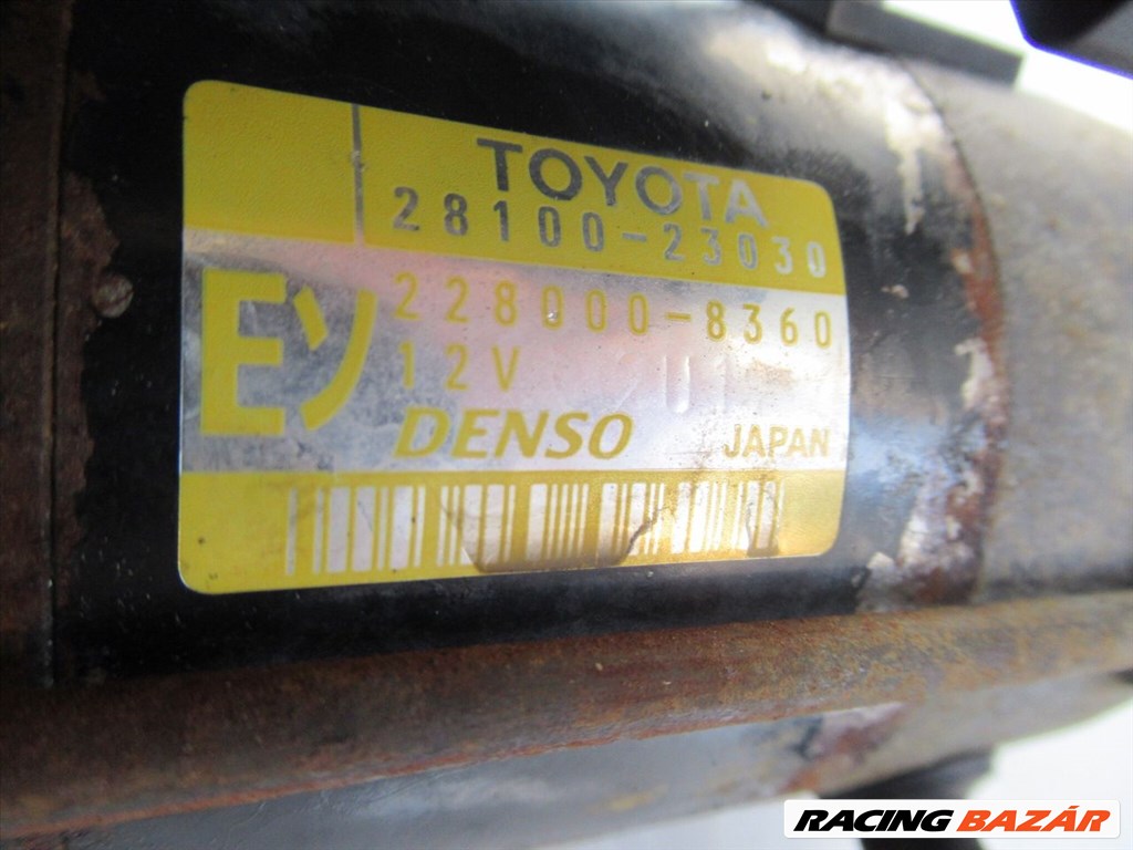 Toyota Yaris (XP10) önindító  2810023030 4. kép