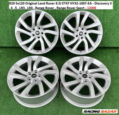 R20 5x120 Original Land Rover 8.5J ET47 HY32-1007-EA - Discovery 3 , 4  ,5 , 