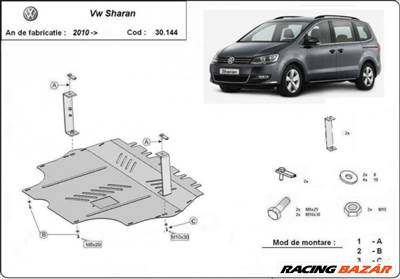 Volkswagen Sharan, 2010-2018 - Motorvédő lemez