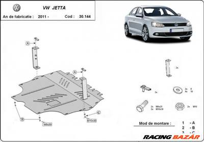 VW Jetta, 2011-2018 - Motorvédő lemez