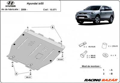 Hyundai ix55, 2009-2018 - Motorvédő lemez