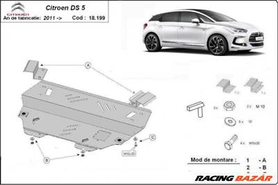 Citroën DS5, 2011-2018 - Motorvédő lemez