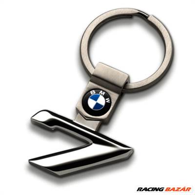 Gyári BMW 7-es rozsdamentes kulcstartó 80272454653