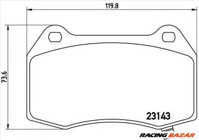 BREMBO P 09 003 - fékbetét CADILLAC CHEVROLET DODGE