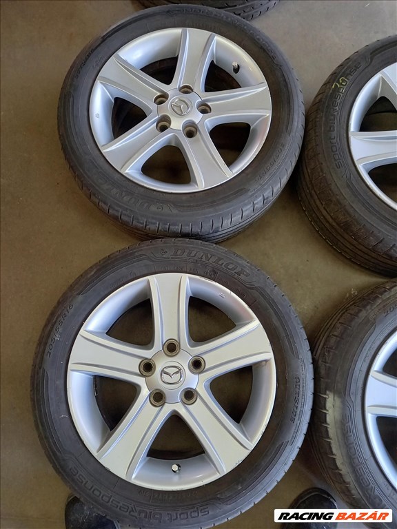  Mazda6 5x114.3 lyukosztású 7x16" újszerű 205/55R16 dunlop nyár sxx2 2. kép