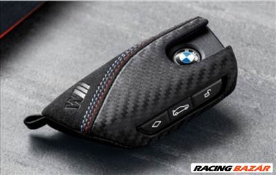 Gyári BMW M Performance alcantara - carbon kulcstok IX i20 F98 X4M LCI 82295A56C32