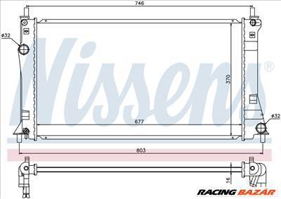 NISSENS 68528 Hűtőradiátor