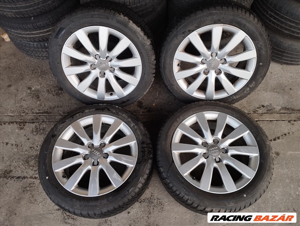 Audi A4 8K B8 17x8J 5x112 gyári felnik 2021-es Bridgestone téligumival 1. kép