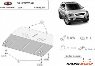 Kia Sportage, 2004-2010 - Motorvédő lemez