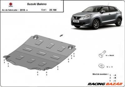 Suzuki Baleno, 2016-2019 - Motorvédő lemez