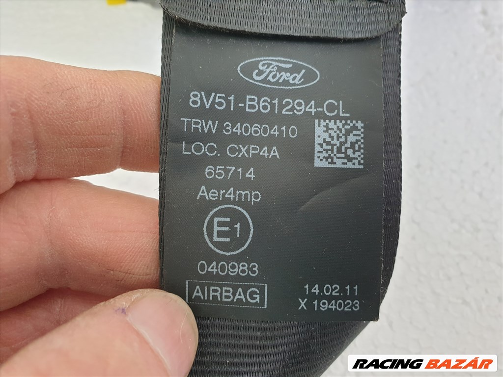 503463 Ford Fiesta 2010, 3 Ajtó, Jobb  Első Biztonsági Öv, Övfeszítő 7. kép