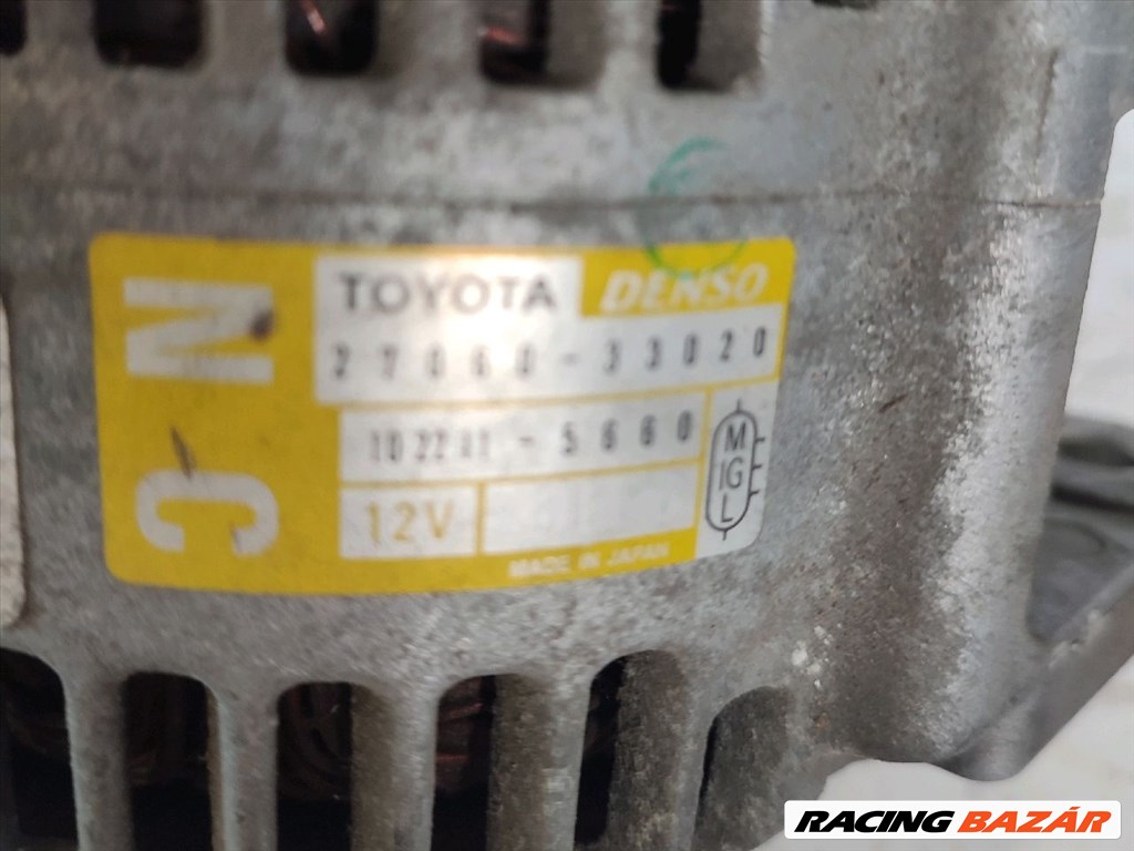 Toyota Yaris (XP10) generátor  2706033020 4. kép