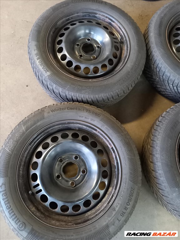 Opel Insignia lemezfelni 5x120 6,5x16 205/60R16 télikkel +dísztárcsa Sxx4 4. kép