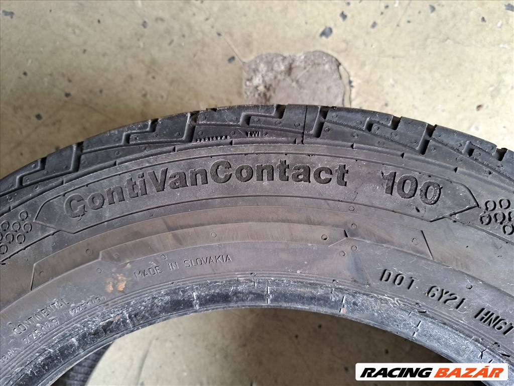 2db 195/65 R16c Continental ContiVanContact 100 nyári teherautó gumi eladó!!! : 6mm min 6. kép