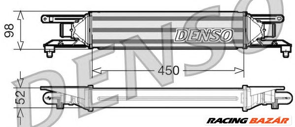 DENSO DIT01001 - töltőlevegőhűtő ALFA ROMEO FIAT 1. kép