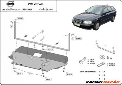 Volvo V40, 1995-2004 - Motorvédő lemez