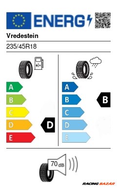 VREDESTEIN ULTRAC VORTI+ XL 235/45 R18 98Y nyári gumi 2. kép