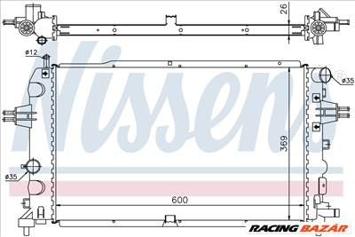 NISSENS 63111A Hűtőradiátor