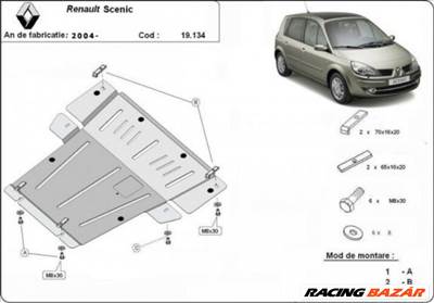 Renault Scenic, 2004-2008 - Motorvédő lemez