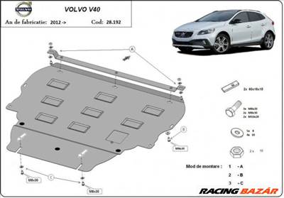 Volvo V40, 2012-2018 - Motorvédő lemez