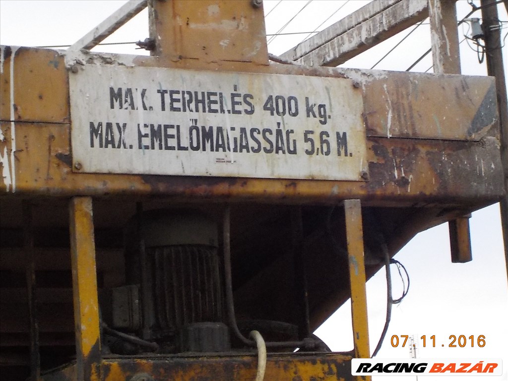 OLLÓS EMELŐ,RÉGI MAGYAR GYÁRTMÁNY,380V-RÓL ÜZEMELŐ,TAPOLCÁN ELADÓ 8. kép