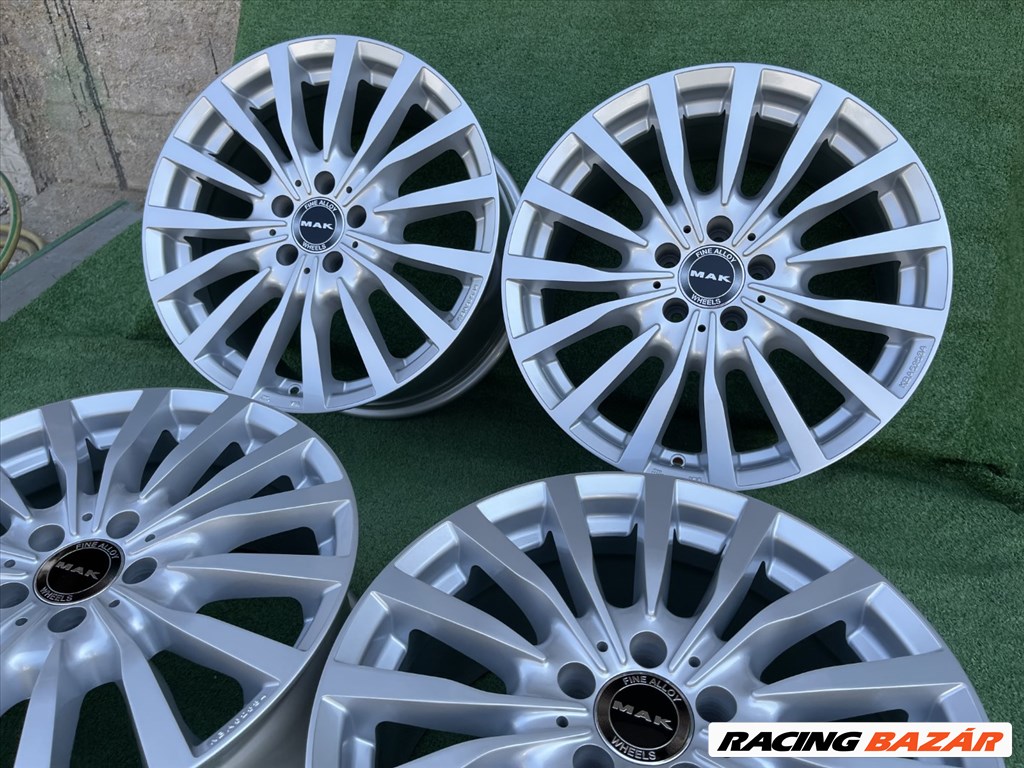 R19 5x112 (66.6) MAK KRONE SILVER 9.5J ET25 NEW For Audi A5 S5 RS4 RS5 RS6  A7 S7  Q7  ALLROAD  5. kép