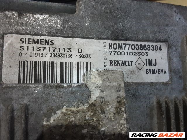 Renault Scénic I 2.0 16V motorvezérlő  siemens-s113717113 renault-7700102303 3. kép