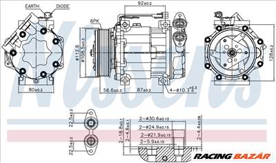 NISSENS 890584 Klímakompresszor SD7V16