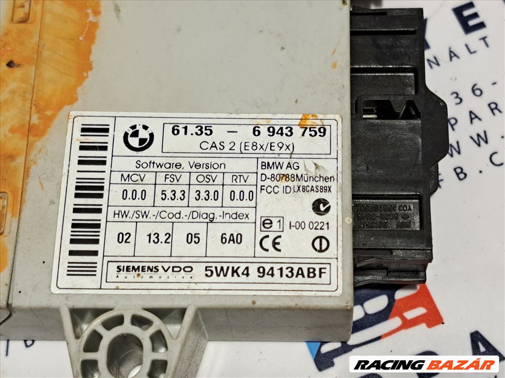 BMW E87 118D M47 ECU CAS  MOTORVEZÉRLŐ ELEKTRONIKA COMPUTER SZETT (001450) 7795844 2. kép