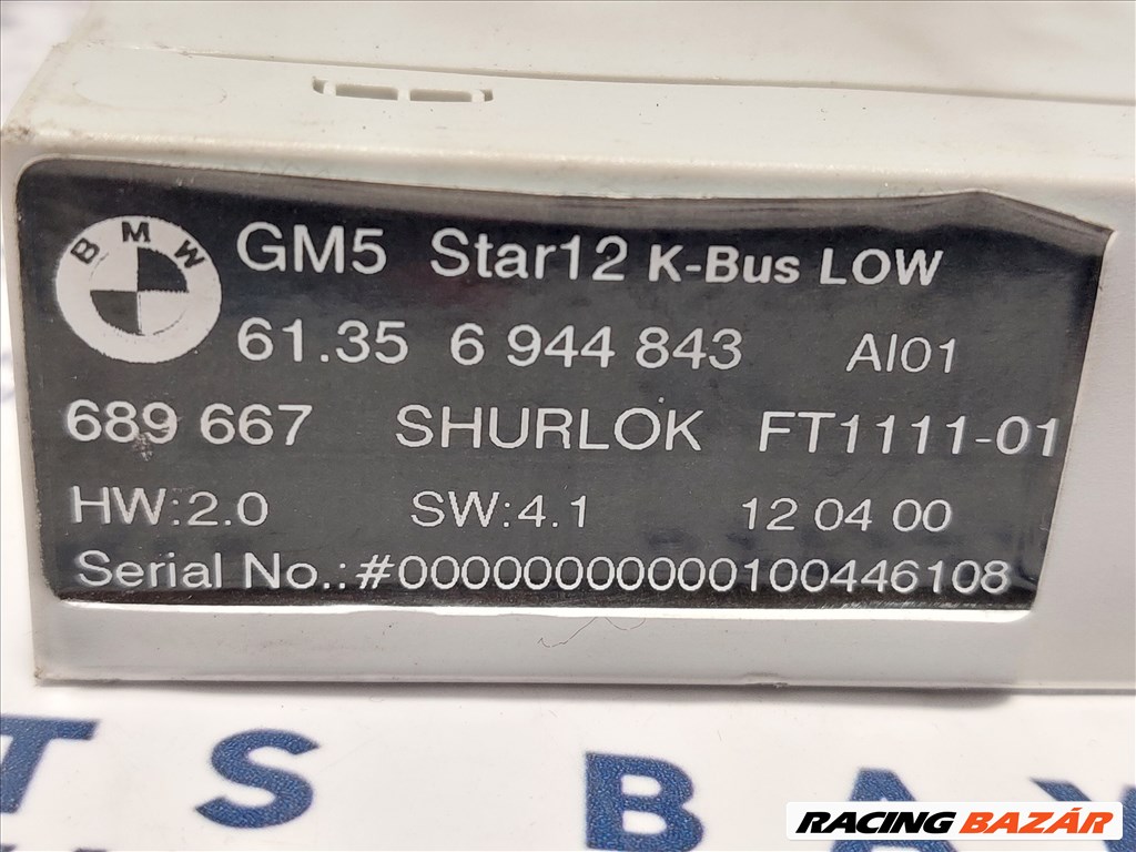 BMW E46 komfort ground modul elektronika GM 5 GM5 Star12 K-Bus Shurlok LOW eladó (888694)  61356944843 4. kép