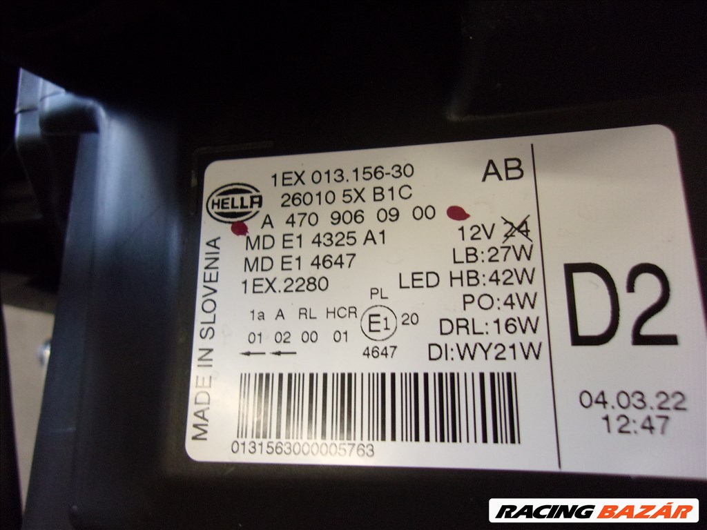 MERCEDES X-OSZTÁLY jobb első LED fényszóró 2017- A4709060900 6. kép