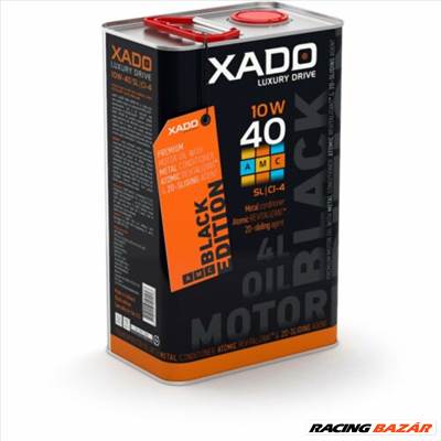 XADO Atomic 10W-40 SL/CI-4 Luxury Drive Black Edition 4L kiszerelésű szintetikus motorolaj 22275