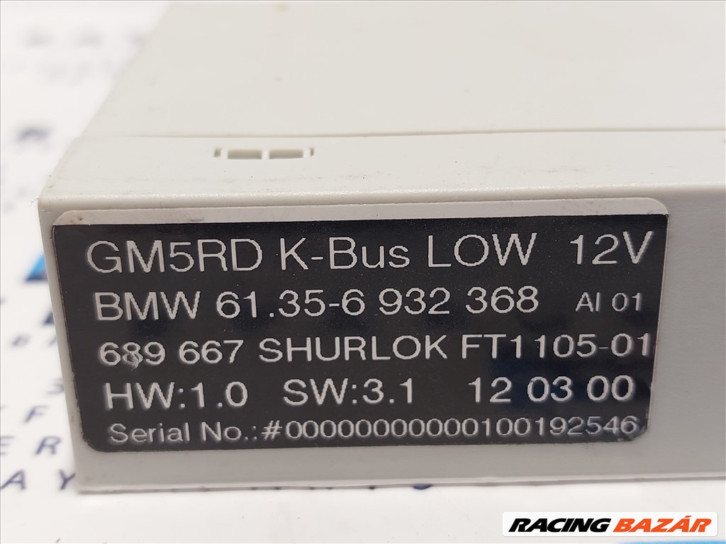 BMW E46 komfort ground modul elektronika GM 5 GM5 GM5RD K-Bus Shurlok LOW eladó (888700) 61356932368 4. kép