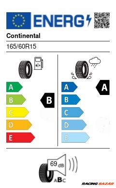 Continental UltraContact 165/60 R15 77H nyári gumi 2. kép