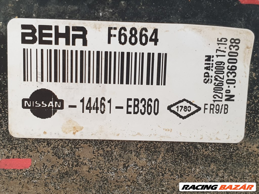 502781 Nissan Navara D40, 2006,  Intercooler, 14461-EB360 10. kép