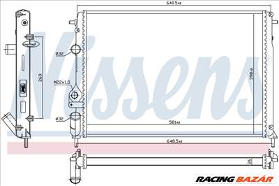 NISSENS 63877 Hűtőradiátor