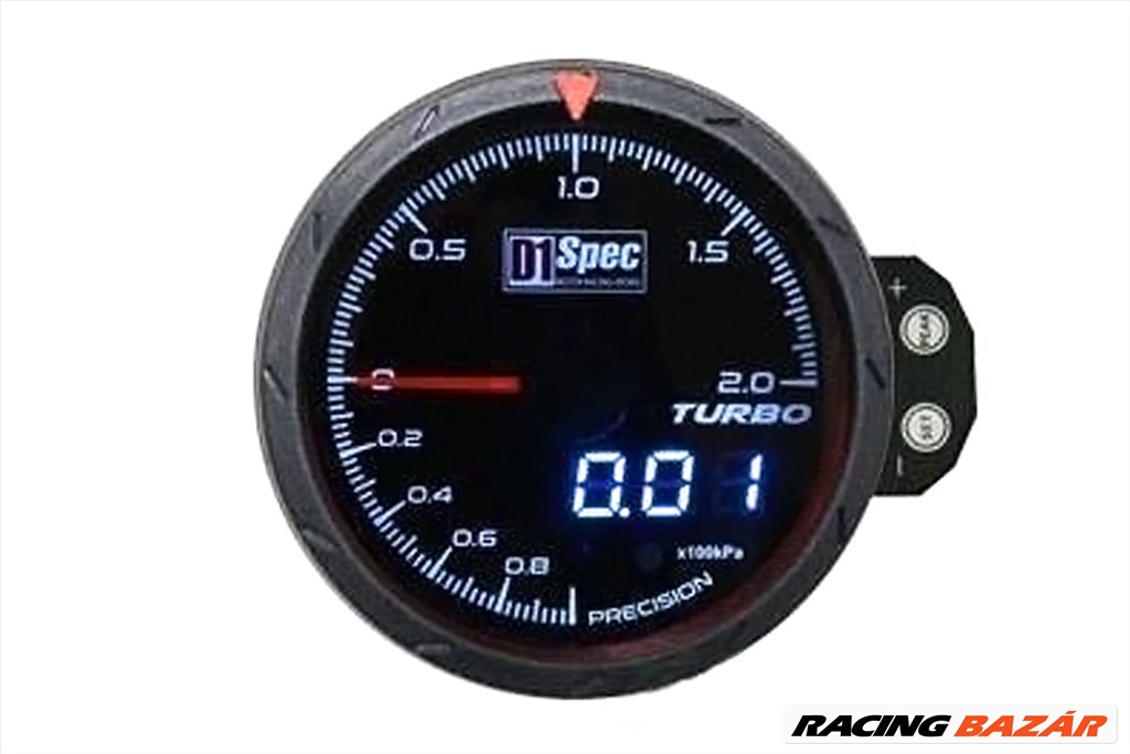 D1Spec 60mm - Turbónyomásmérő óra (1-2 Bar) 1. kép