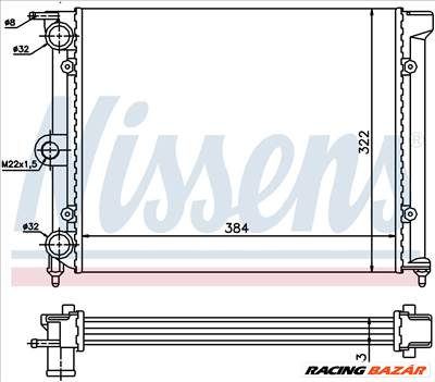 NISSENS 651711 Hűtőradiátor